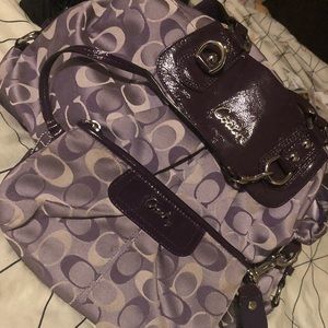 Coach purse with wallet